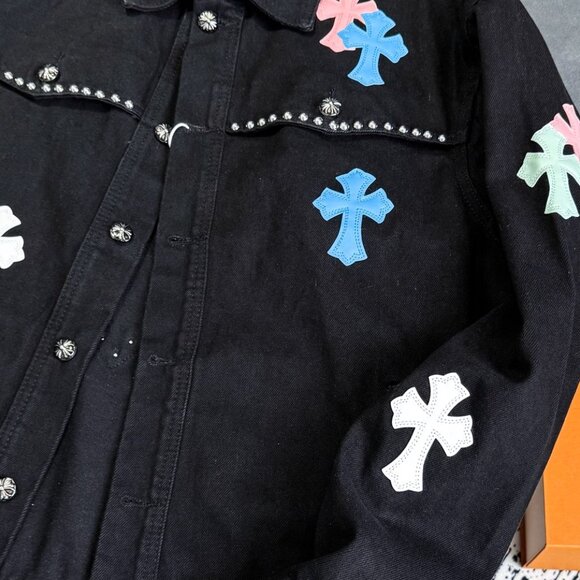 Chrome Hearts Riveted Heavyweight Denim Jacket - Picture 5 of 9